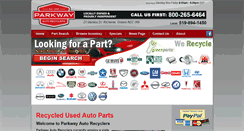 Desktop Screenshot of parkwayautorecyclers.com
